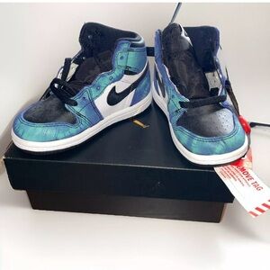 Size 7C - Air Jordan 1 Retro OG High Tie-Dye Toddler Shoe